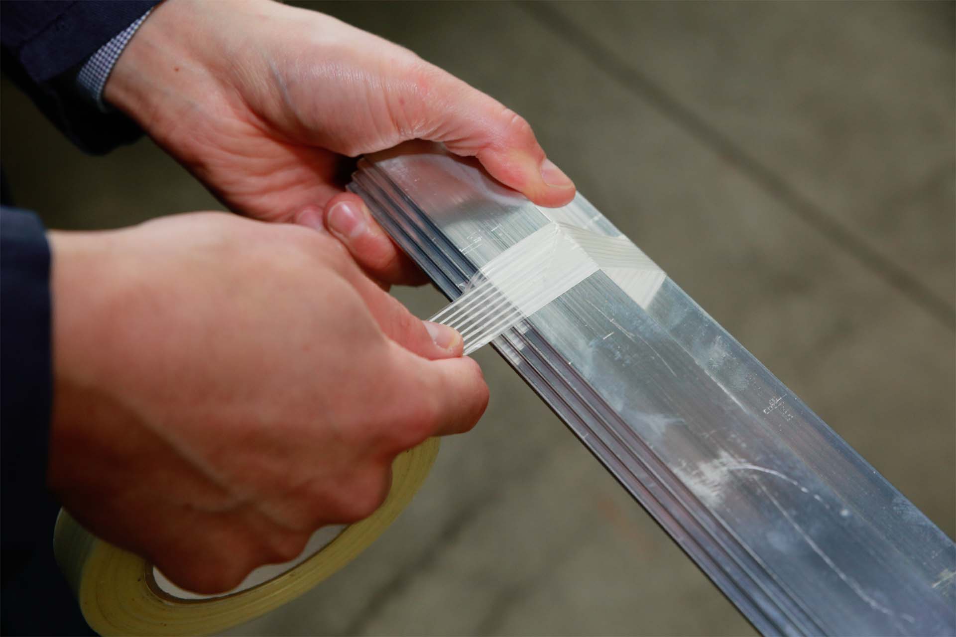 Einseitige Klebebänder Anwendungsbild